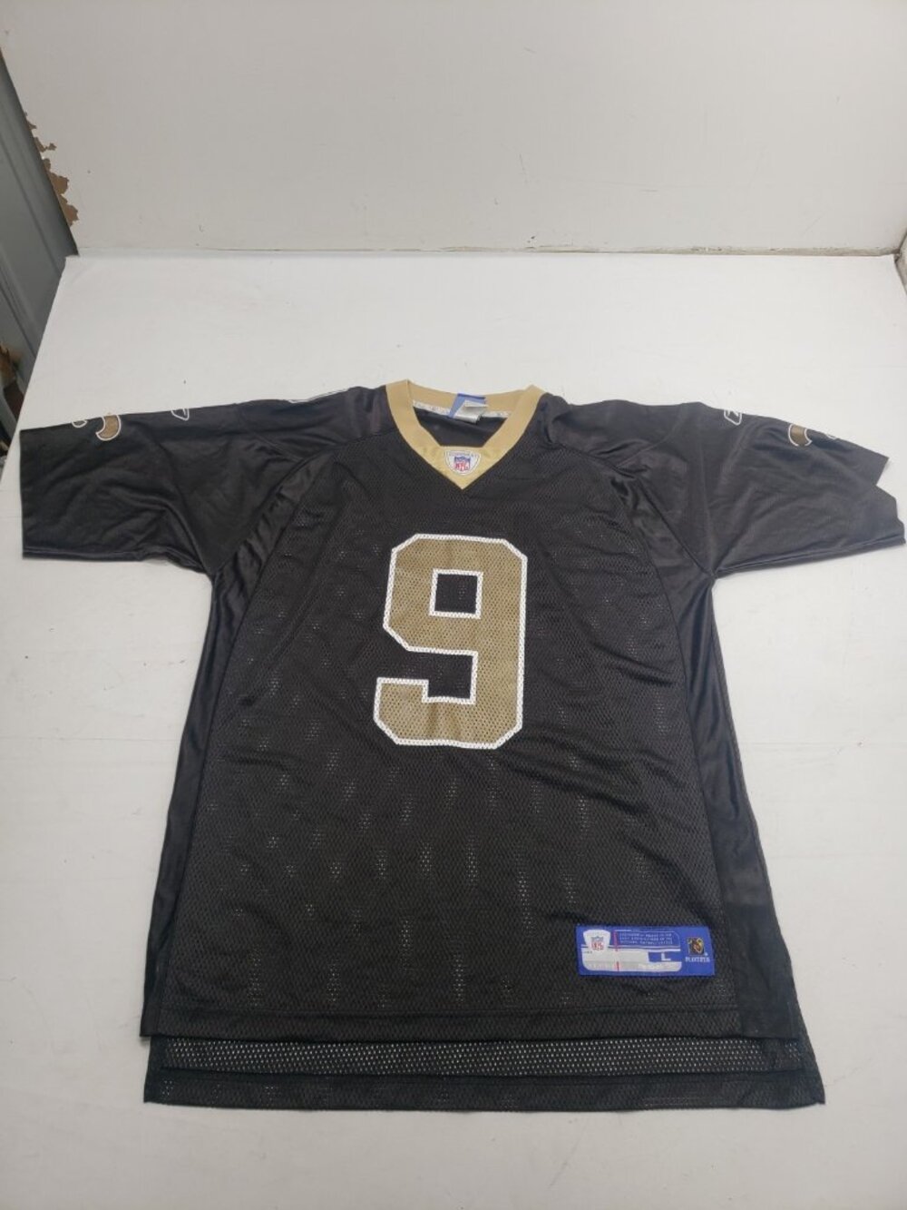 Drew Brees #9 New Orleans Saints Reebok NFL Jersey Black Men’s Large L